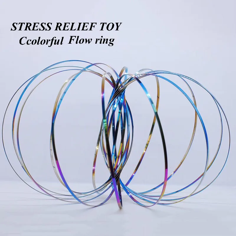 Новая красочная цветочная игрушка потрясающее кольцо игрушки кинетическая