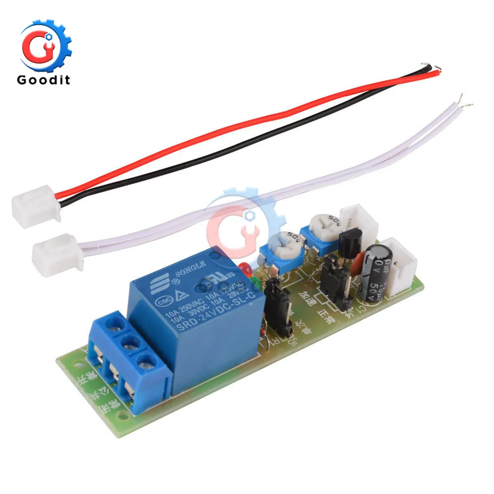 DC 5/12/24V Infinite Cycle Delay Timing Timer Relay ON OFF Switch Loop Module Time Delay Relay Module (0 -15 Minutes)