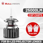 9005 LED 25000LM CSP чипы 360 светодиодный H7 H1 H11 9012 HIR2 9006 HB3 HB4 H8 H9 кварцевая трубка Bi светодиодный для линз проектора бесплатные подарки 12 В