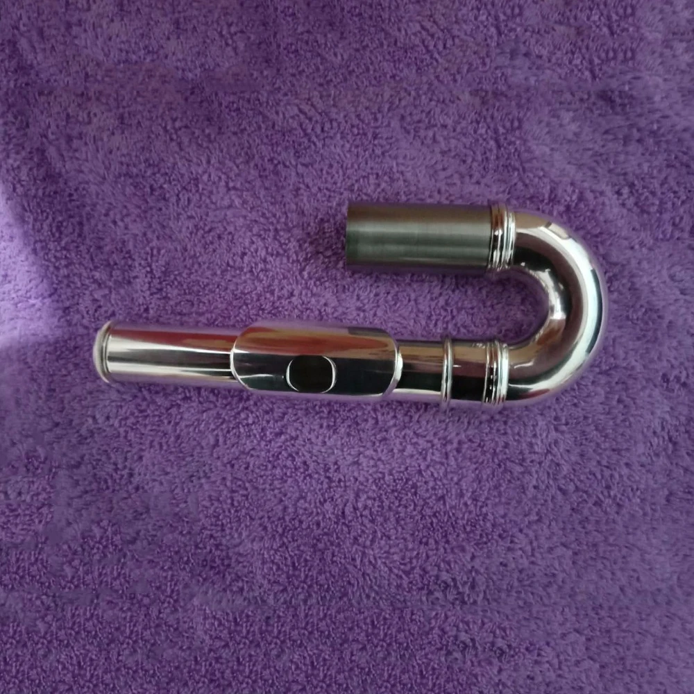 Флейта головка Посеребренная флейта голова мундштук принадлежности для флейты