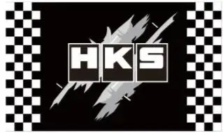 HKS флаг 90x150 см с 100D полиэстер на заказ цифровой печати односторонний баннер