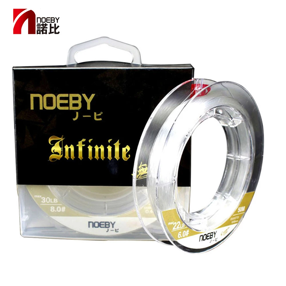 

Noeby fishing line Marke 50 mt 100% Japan Carbon fishing line rohstoff Angelschnur 6-30Lb Monofile Carp Draht Leader line