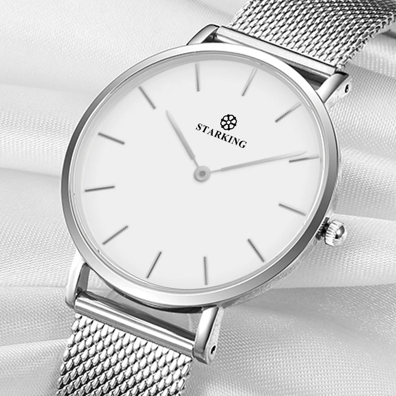 Женские кварцевые часы STARKING люксовый бренд розовое золото Модный деловой