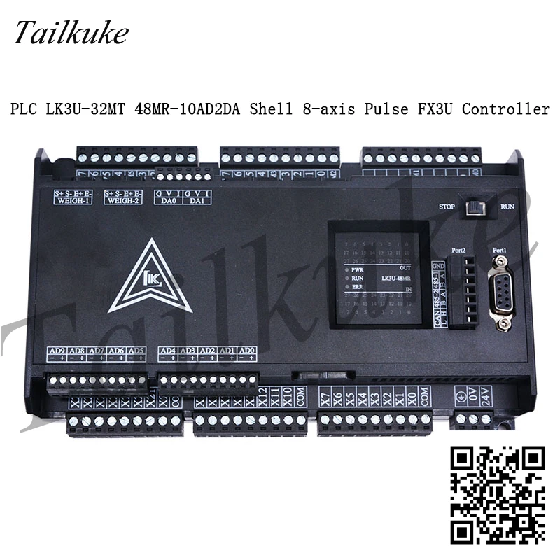 PLC LK3U 32MT 48MR 10AD2DA корпуса iphone 8 оси импульсный FX3U контроллер|Устройство для