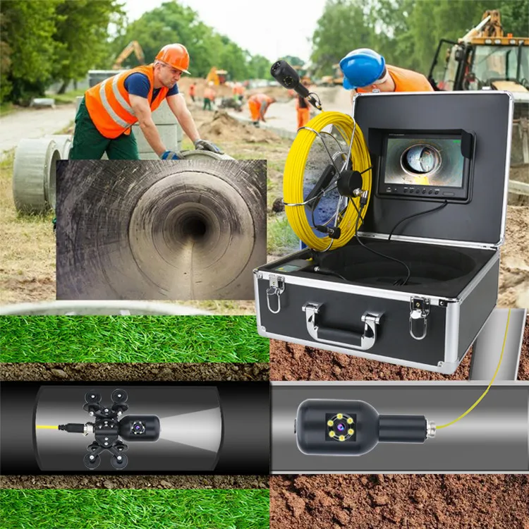 

9 inch DVR 30M 1080P HD Dual Camera Lens Drain Sewer Pipeline Industrial Endoscope Pipe Inspection Video Camera