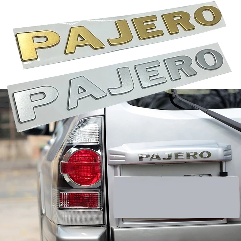 Наклейка с буквами Pajero для Mitsubishi наклейка эмблемой автомобильный бампер задняя