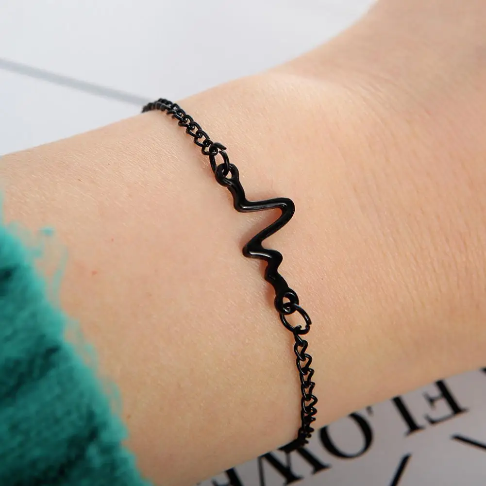 Женский браслет для пары уникальный звуковой волновой цепочка ювелирный подарок