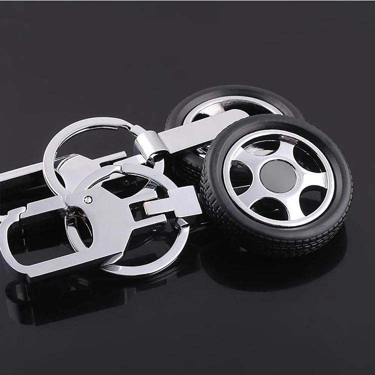 Car accessories car Key Ring Keychain Wheel Rim Chain Luxury Aluminum for mercedes benz amg w204 cla w203 w211 w205 | Автомобили и
