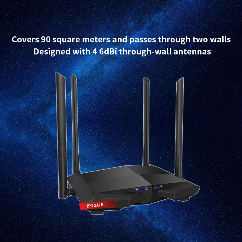 GLC10 AC1200M Гигабитный беспроводной WiFi роутер 2 4 ГГц/5 8 ГГц антенна с высоким