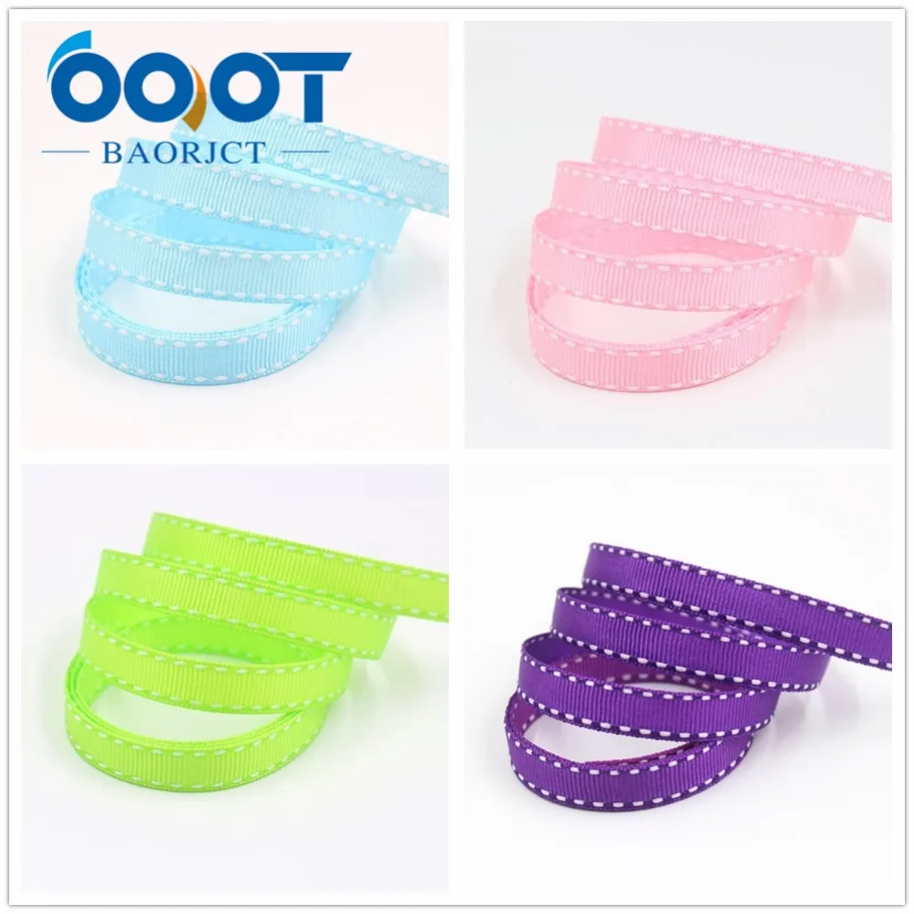 OOOT BAORJCT, 10 мм 20 ярдов, I-19807-1813, твердые цветные ленты тепловой передачи печатных grosgrain, DIY Одежда материалы ручной работы
