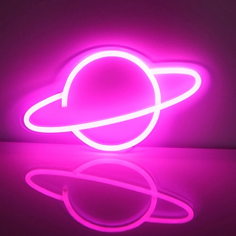 Неоновый светильник с панелью неоновых вывесок Ночной питанием от USB в форме INS