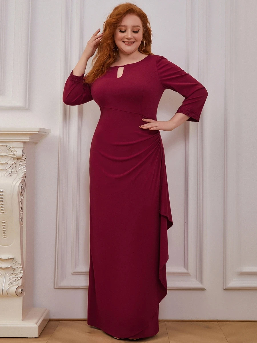 

Ever Pretty Modest Wholesale Side Ruched Round Neck Wholesale Evening Dress Vestidos De Gala