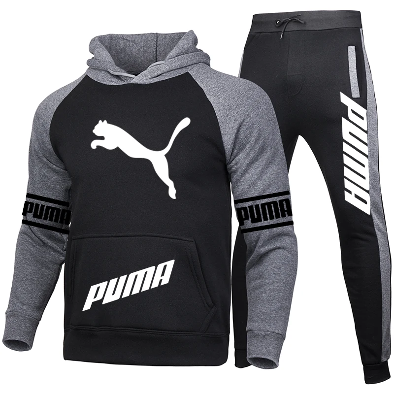 

2021 new autumn/winter men's suit hoodie + pants PUMA sportsuit casual sportswear track and field brand sportswear