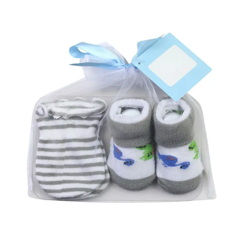 

Baby Socks+Anti-Scratch Gloves Set for Baby Boys Infant 0-6 Months Newborn Gifts