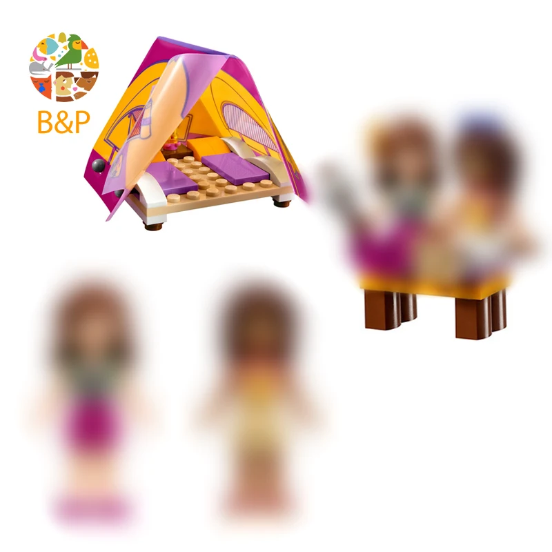 Коллекция 41121 года 325 шт. серия друзей модель для рафтинга в лагере приключений