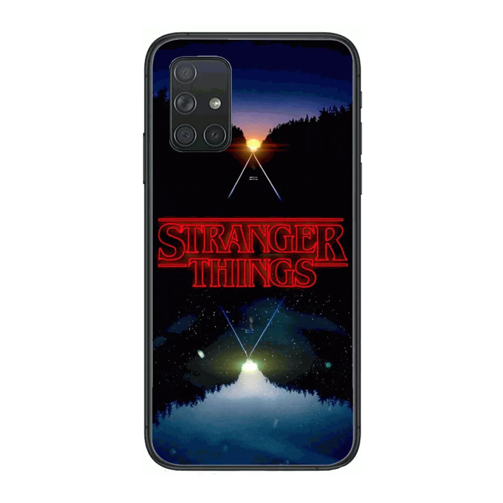 

Hot Stranger Things poster Phone Case Hull For Samsung Galaxy A 50 51 20 71 70 40 30 10 E 4G 5G S Black Shell Art Cell Cover