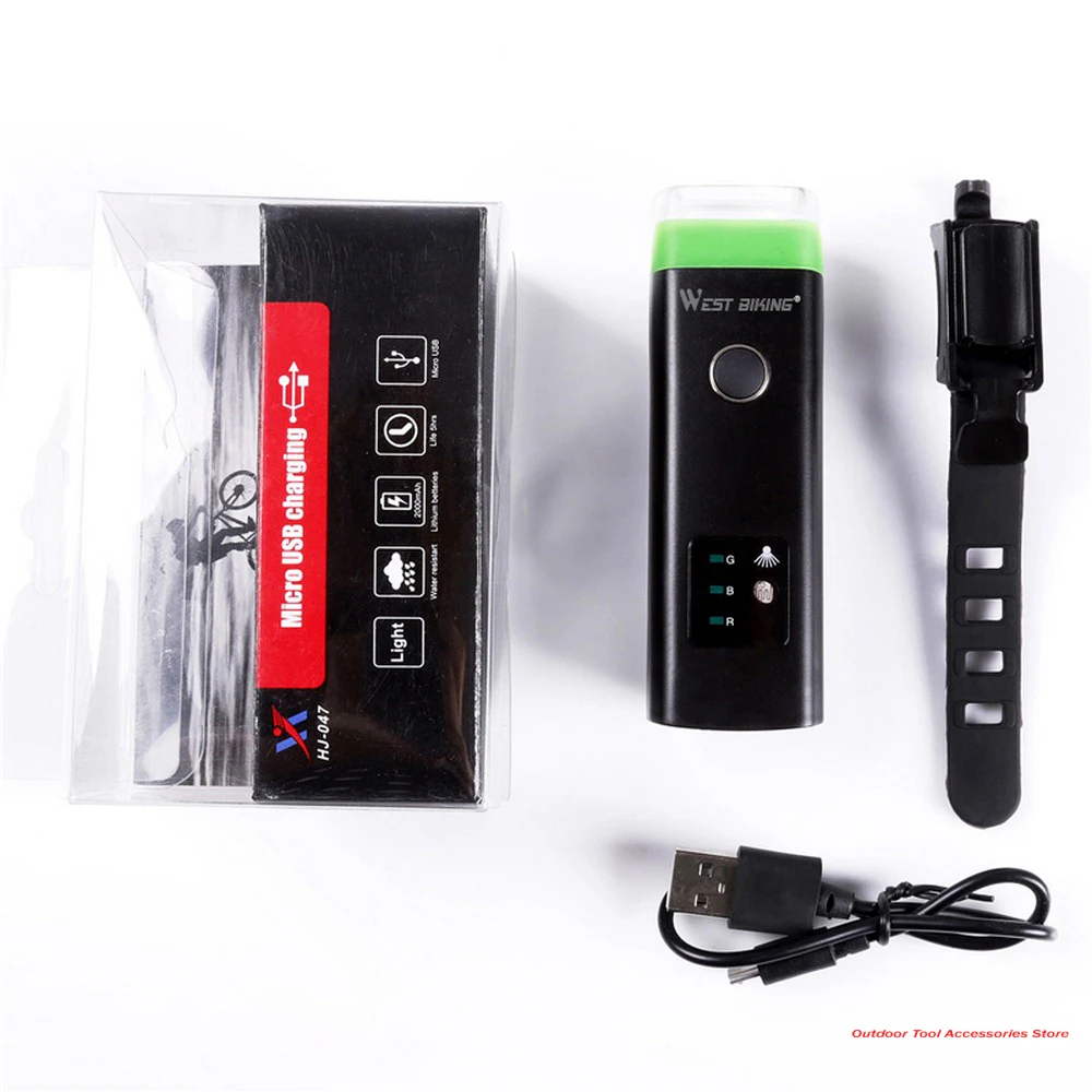 

Outdoor Bike Front Light USB Rechargeable LED Tail Lamp Cycling Bicycle