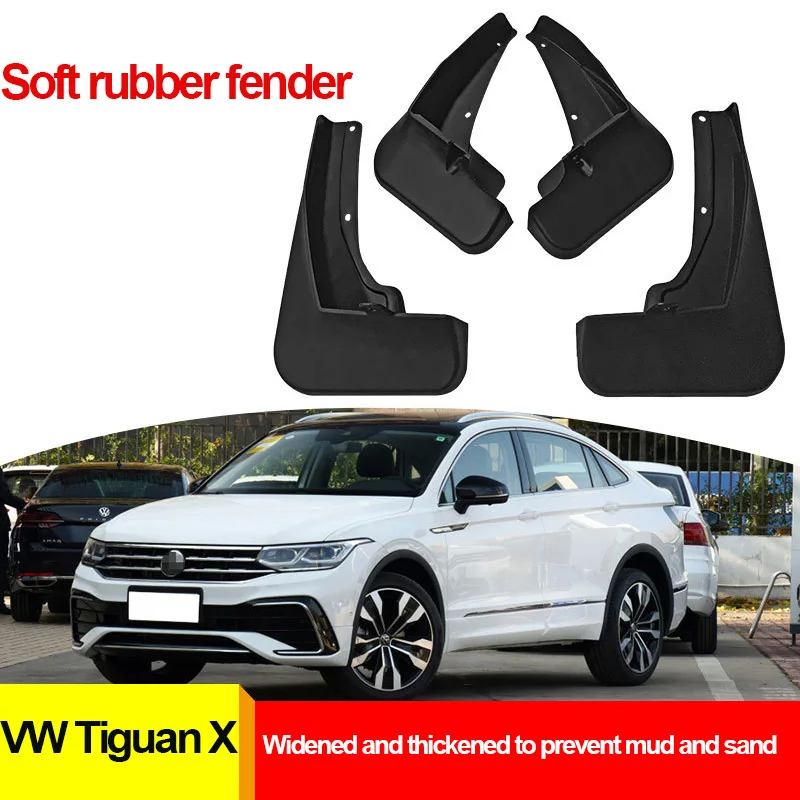 

Mudflaps Front Rear 4Pcs for Volkswagen VW Tiguan X Mud Flap Fender Mud Guards Splash Mudguard Car Accessories Auto 2020-2021