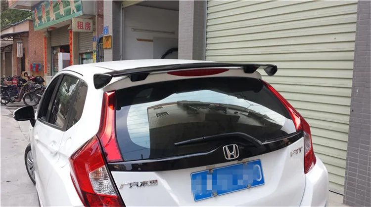 Для Honda fit/jazz спойлер высокого качества ABS Материал заднее крыло автомобиля