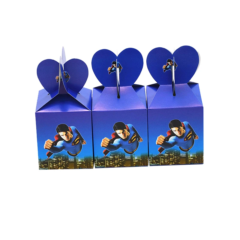 Картонная коробка для конфет с Суперменом 6 цветов | Дом и сад