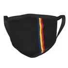 Маска для лица многоразовая с флагом Румынии, пылезащитный респиратор в минималистичном стиле унисекс, с румынским флагом