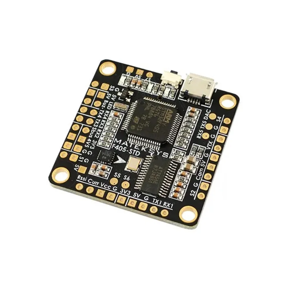 Matek-CONTROLADOR DE VUELO F405-STD STM32F405 BetaFlight, inversor OSD integrado para Dron de carreras RC Multirotor FPV-3
