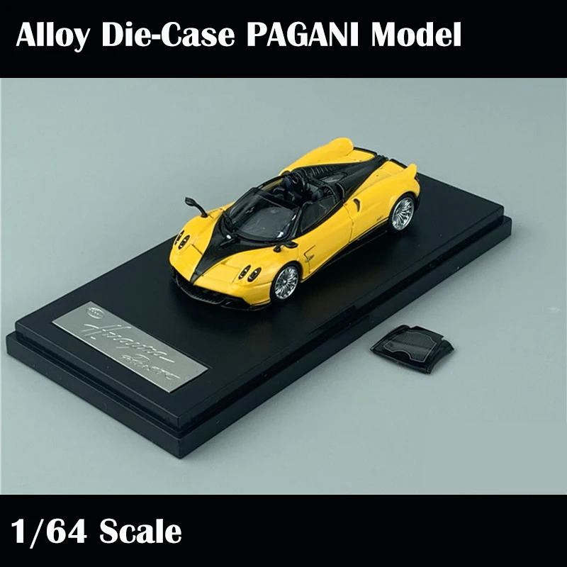 

Model Car 1/64 POP LCD 1:64 Model Car PAGANI Alloy Die-Cast Car Model Metal Display Roadster Collection