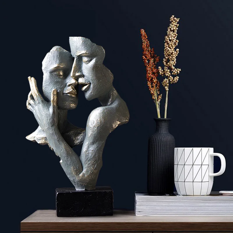 

Modern Statues, Creative, Abstract Faces, Art Living Rooms, Antique Home Furnishings And Decorations In Northern Europe
