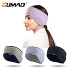 GUMAO Теплая Флисовая Повязка на голову, черная термальная головная повязка для волос, для занятий йогой, велоспортом, бега, мягкий толстый спортивный Напульсник для мужчин и женщин, зима