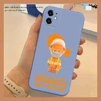 new official original silicone phone case for iphone 11 12 pro max mini xr x xs 7 8 plus anime characters full cover