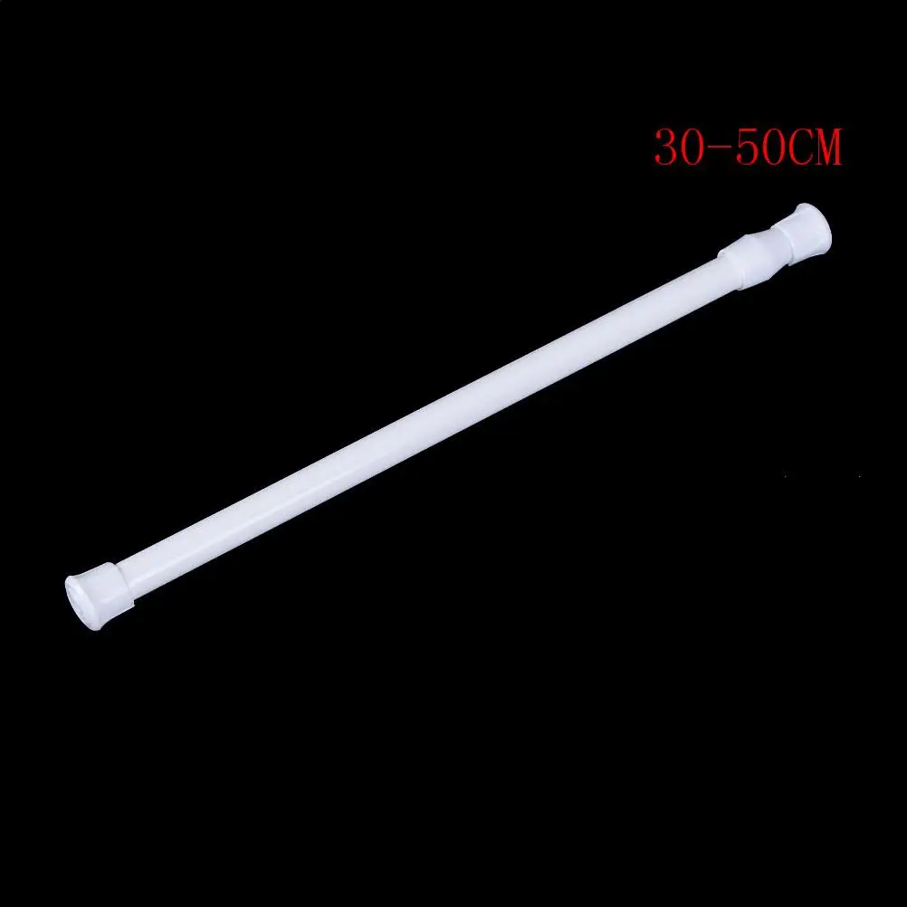 Adjustable Metal Curtain Rod Spring Loaded Bathroom Bar Shower Extendable Telescopic Poles Rail Hanger Rods | Обустройство дома