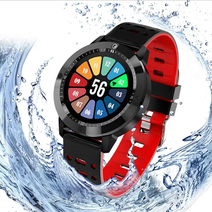 Новые смарт-часы CF58 высокого класса HD цветной круглый экран водонепроницаемый