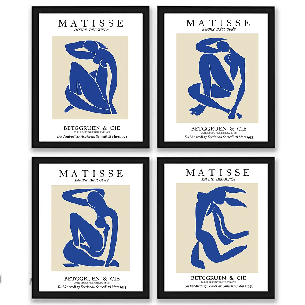 

Abstract Home Decoration Canvas Art Painting French Henri Matisse Blue Nude Woman Posters Hd Print Wall Pictures For Living Room