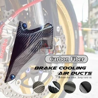 100mm front carbon fiber brake caliper pads cooling cooler air duct channel system for ducati monster 1200 2014 2019