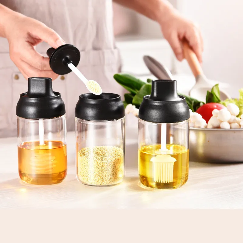 Герметичные банки для приправ Кухонный Контейнер хранения стеклянный контейнер