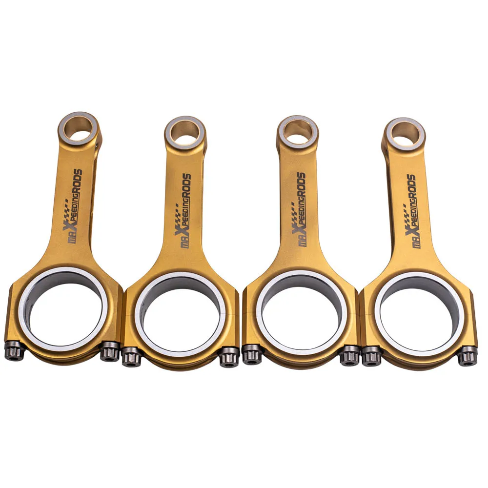 

4x H-beam Racing Connecting Rods For VW Golf MK4 Gti 1.8T 2.0L For Audi A3 A4 A6 800+hp 144mm W/ ARP2000 Bolts