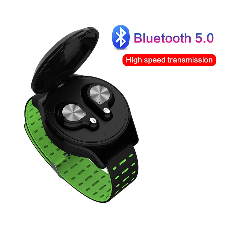 TWS Беспроводная Bluetooth гарнитура с ремешком на запястье Hifi беспроводные наушники
