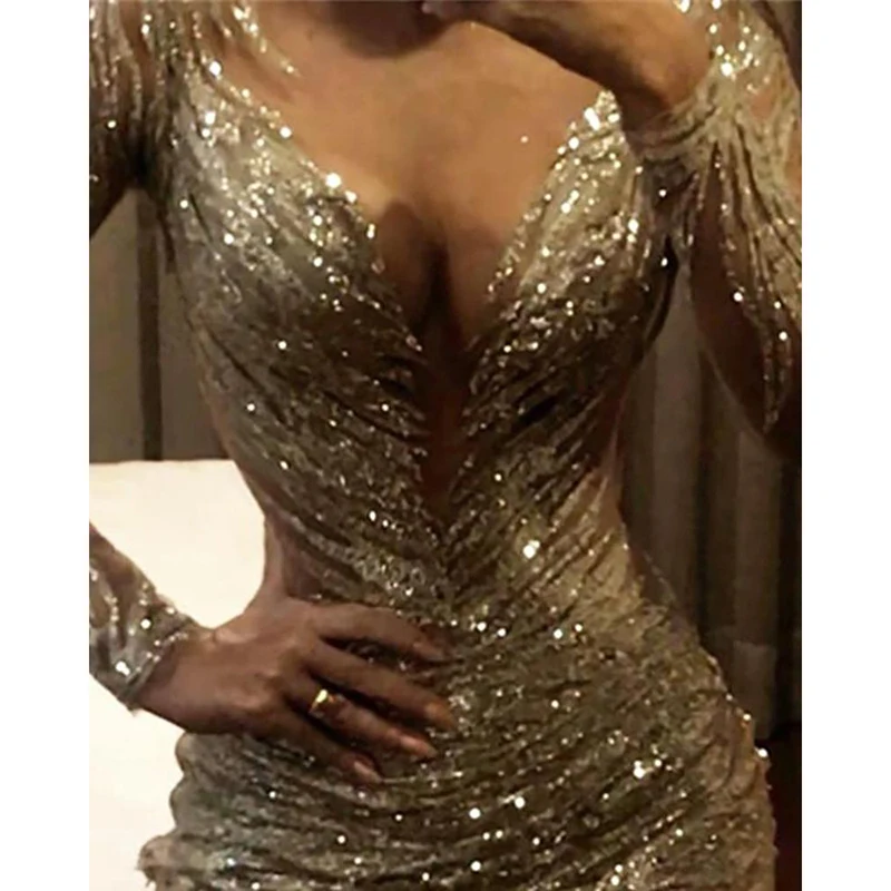 Прозрачное лоскутное платье с блестками женское Сетчатое мини-платье для