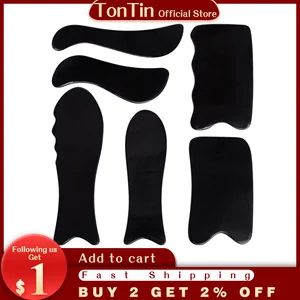 Рог буйвола, инструмент для красоты, тонкая ручка, нога, похудение, V-образная линия, массаж лица, пластина гуаша