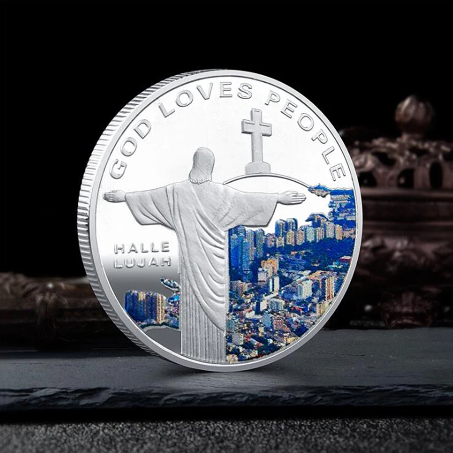 Монета-ректор с Христом религия Иисусом Христа памятная монета сувенир миф