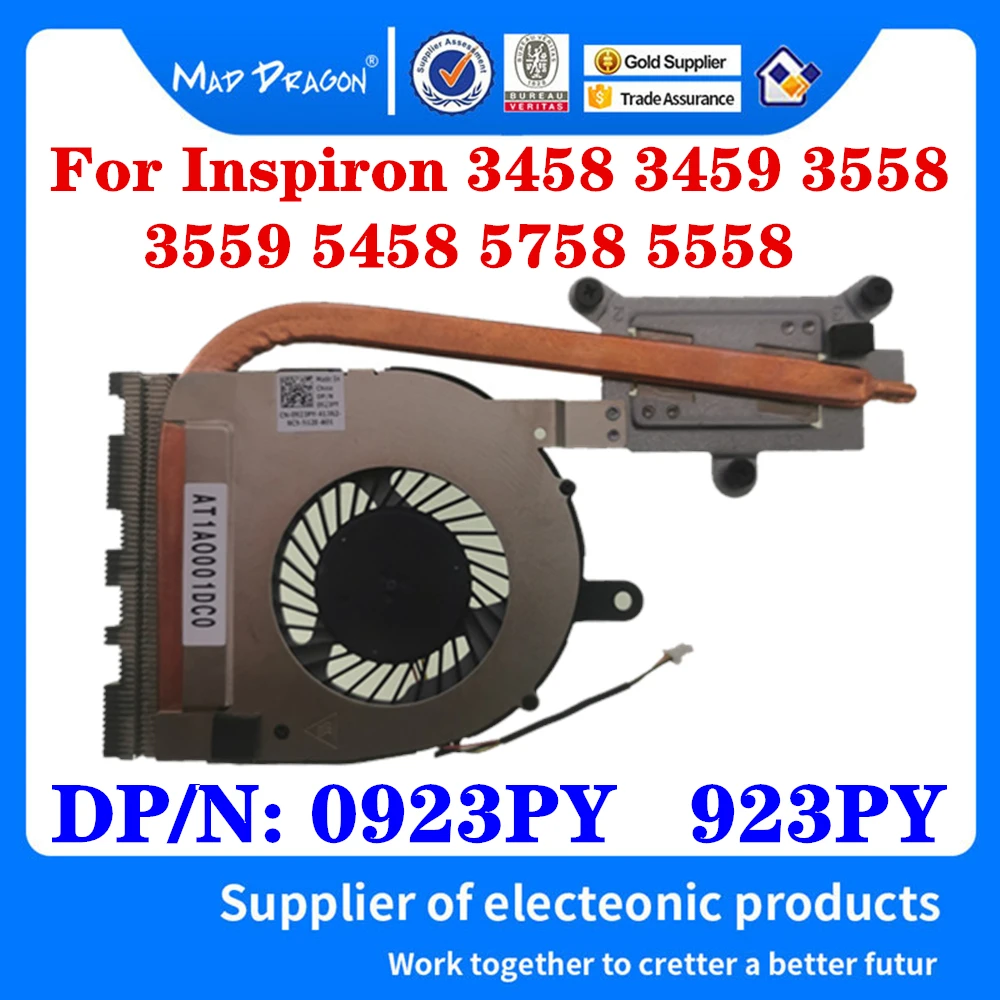 

NEW Original Laptop FAN CPU cooling Radiator heatsink Fan For Dell Inspiron 3458 3459 3558 3559 5458 5758 5558 0923PY 923PY