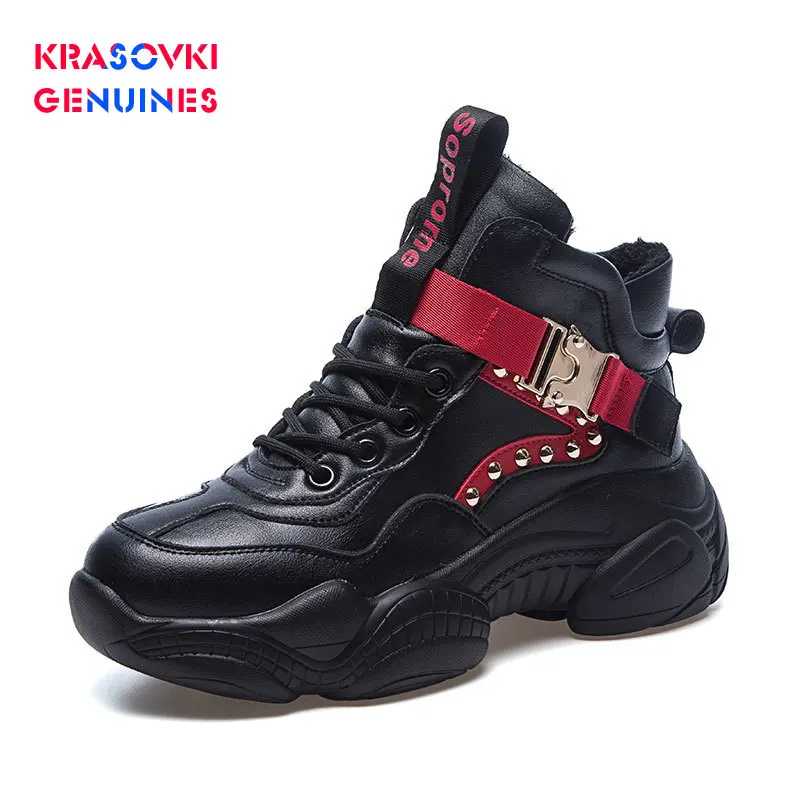 Krasovki Genuines/женские кроссовки зимняя теплая модная обувь Прямая поставка дышащая