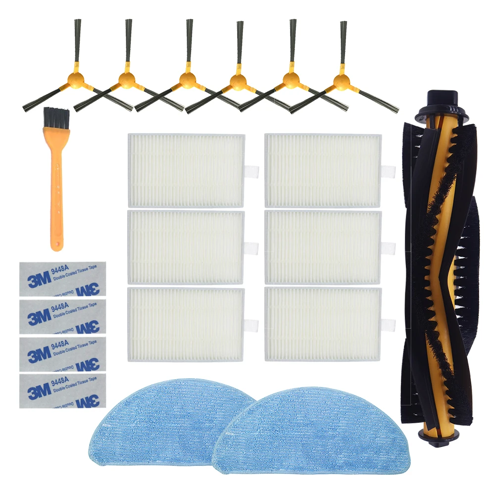 

Side Brush HEPA Filter Mop cloth for Proscenic 800T 820S for LIECTROUX C30B Vacuum Cleaner Cleaning Filter Accessories kit
