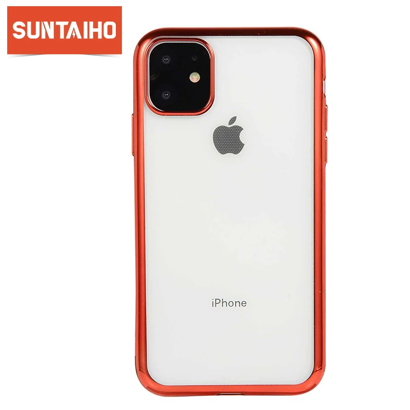 Роскошный мягкий ТПУ чехол для iPhone 11 Pro MAX 2019 6 1 дюйма Прозрачный блестящий |