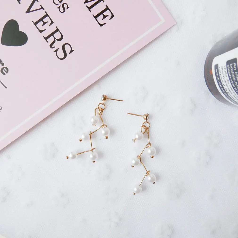 

Bohemian Style Tassel Earrings Set For Women Geometric Pearl Earrings Female Gift boucle d'oreille femme