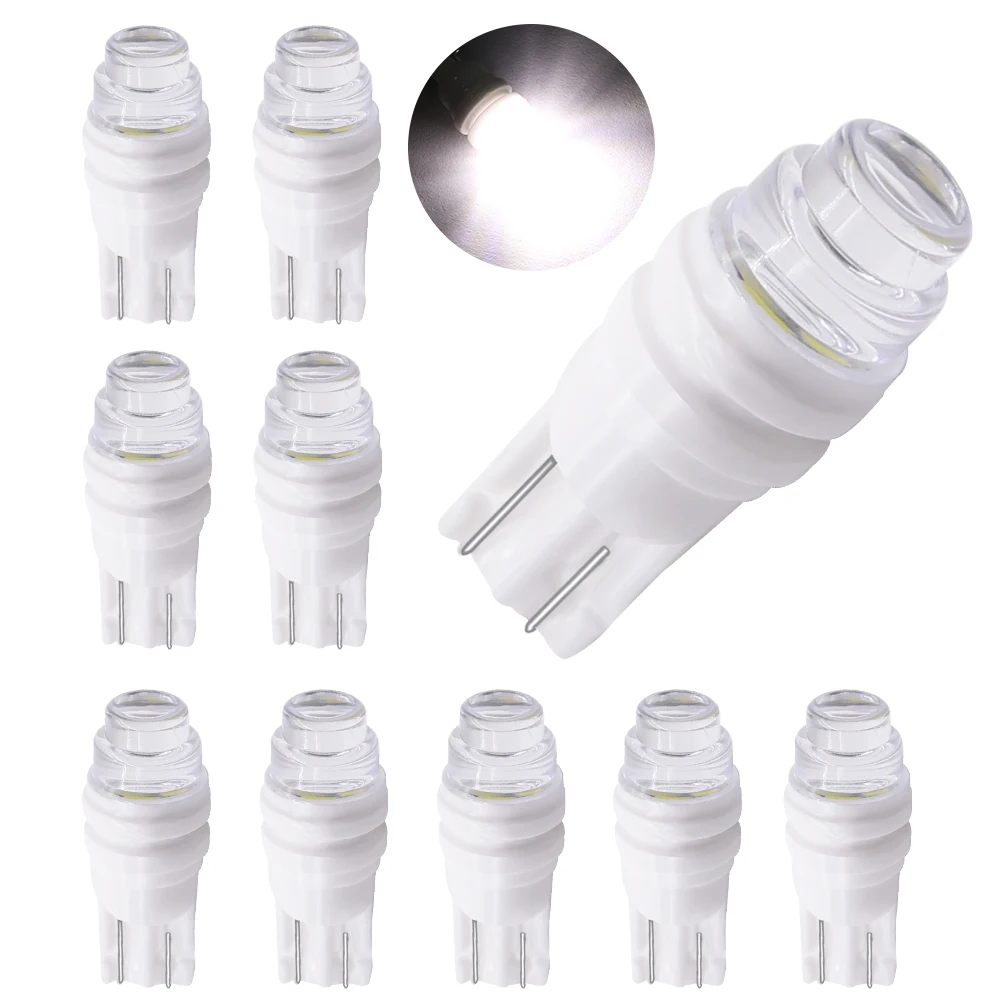 

W5W T10 168 192 LED Bulb Ceramic 3030 SMD White Car Interior Dome Reading Trunk Light Auto Width Clearance License Plate Lamp