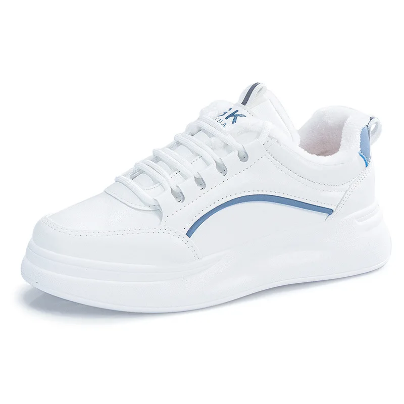 

Platform Shoes for Women 2021 Winter Sneakers Tennis Females White Shoes Woman Fashion Platform Sneakers Women Plush Shallow New
