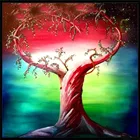 5d алмазная живопись ручной работы сделай сам, любовь, дерево, полностью Алмазная круглая Алмазная вышивка, мозаика, узор для украшения дома