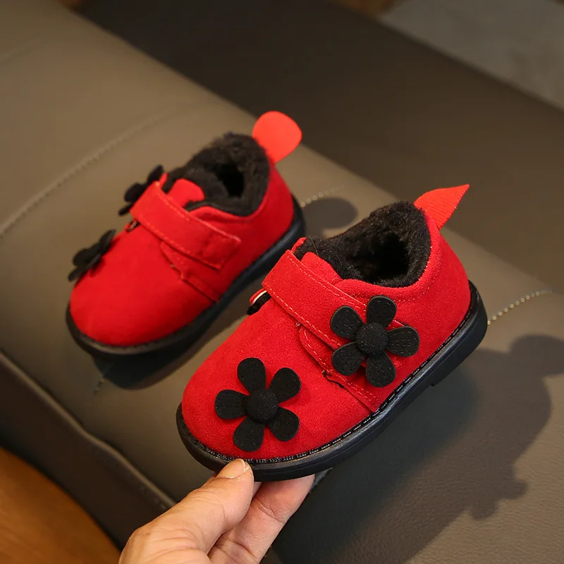 Стелька 11-13 см новая зимняя теплая обувь для маленьких девочек повседневная на