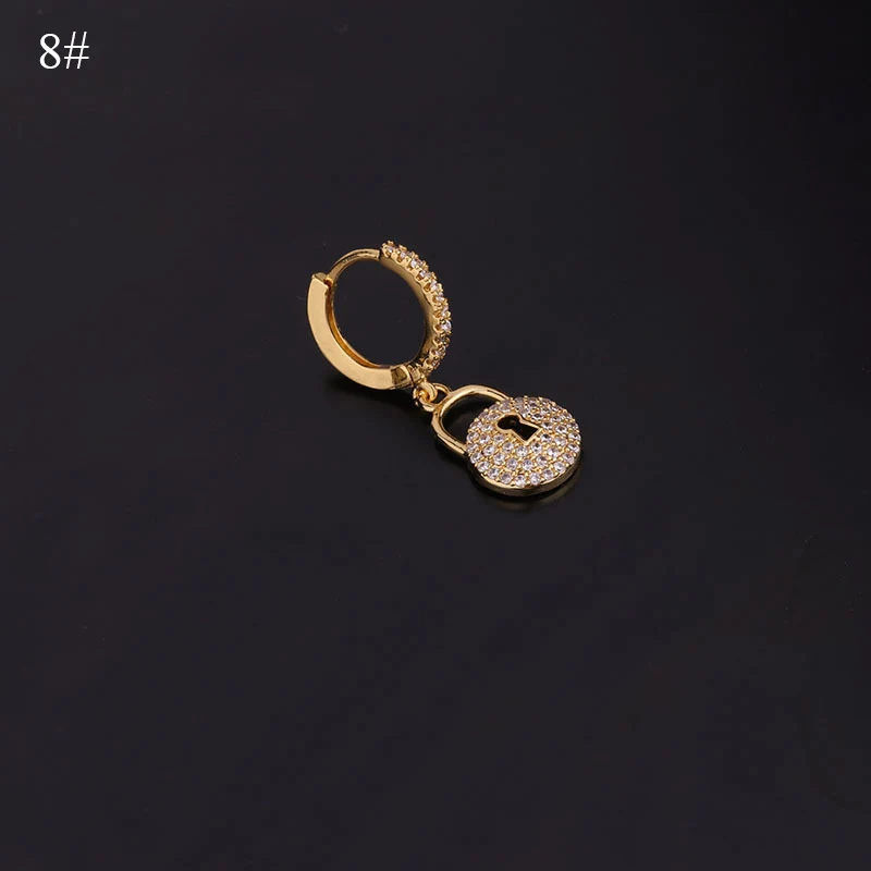 

Special Cartilage Studs Stainless Steel Zircon Ear Piercing Crystal Snake Piercing Jewelry Fashion Punk Personality Earring